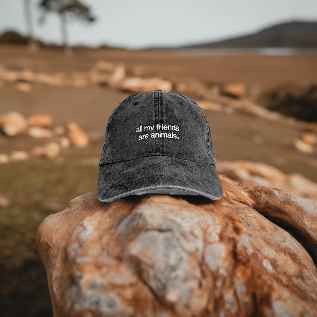 Dad Cap Black - all my friends are animals®