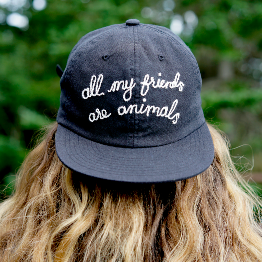 all my friends are animals® Chain-Stitch Olive Cap