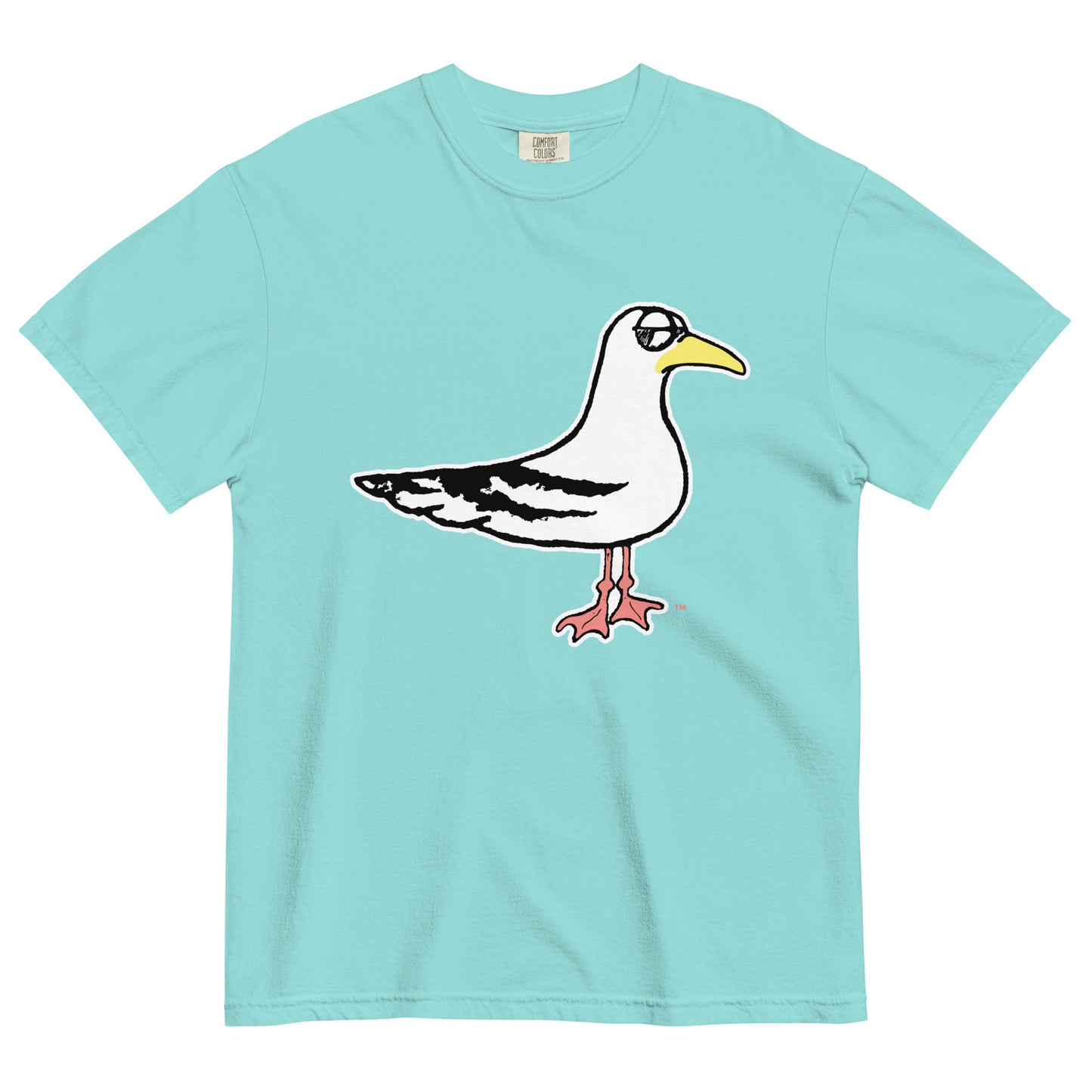 Side-Eye Seagull Garment-dyed T-shirts