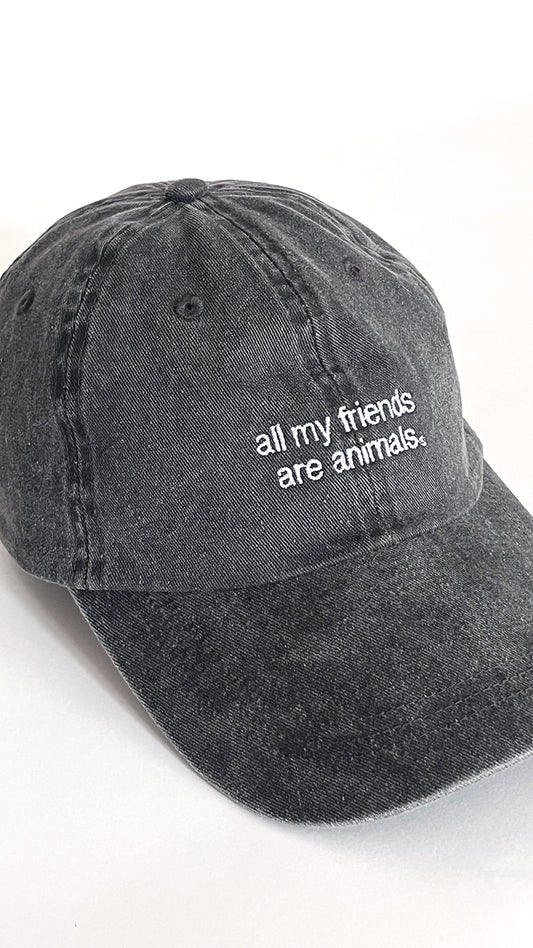 Dad Cap Black - all my friends are animals®