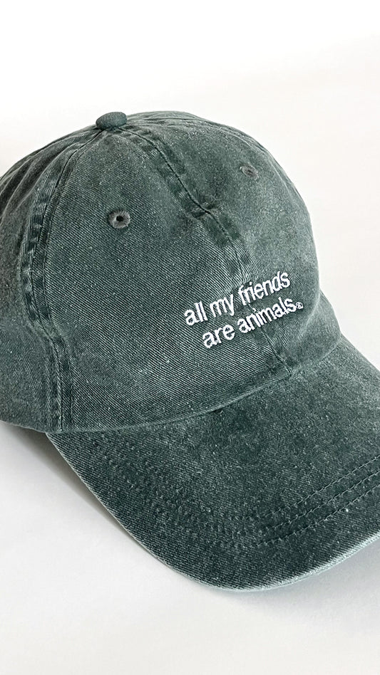 Dad Cap Green - all my friends are animals®