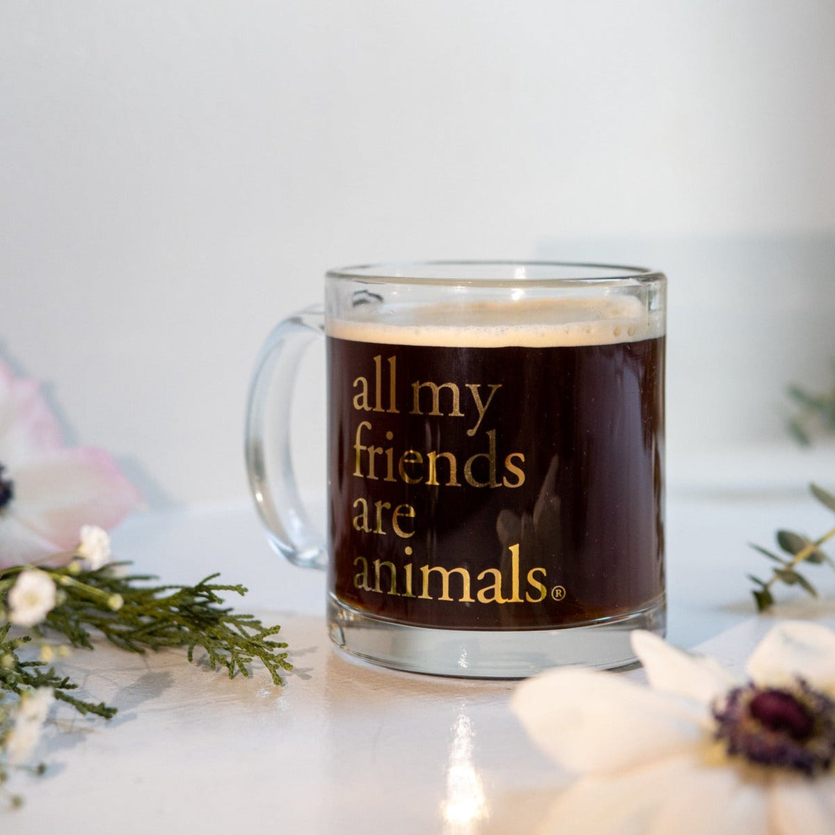 Gold & Glass Friendship Mug