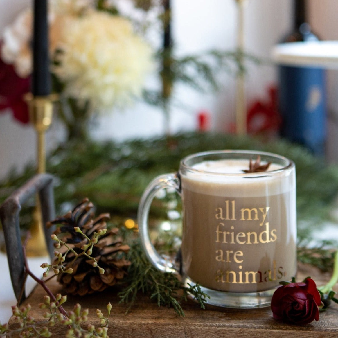 Gold & Glass Friendship Mug